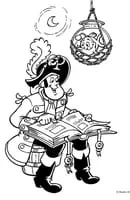 Piet Piraat kleurplaat 7
